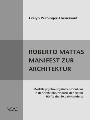 cover image of Roberto Mattas Manifest zur Architektur